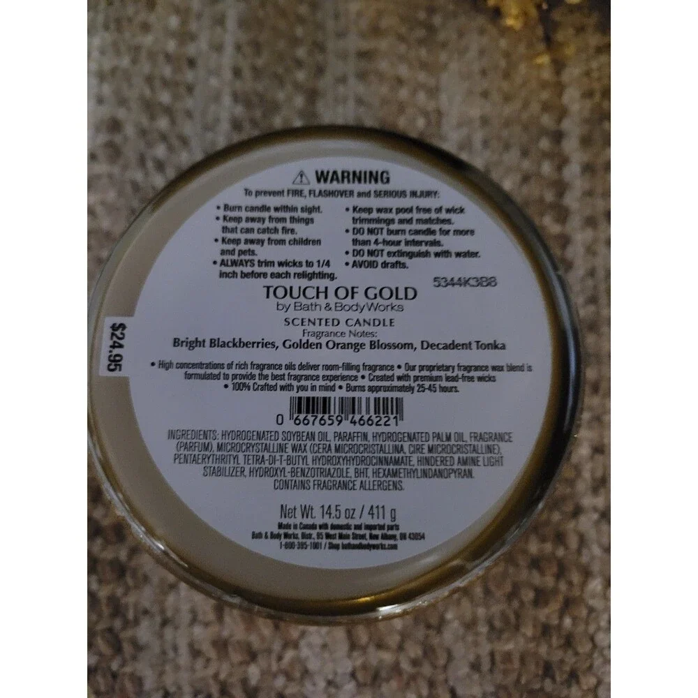 Touch of Gold - Bath and Body Works 3-Wick Candle